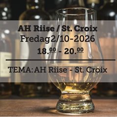  AH Riise / St. Croix smagning fredag d. 2 oktober 2026 - slikforvoksne.dk